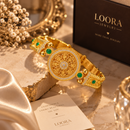 👑 LOORA Royal Emerald – سوار الفخامة الملكية 💚