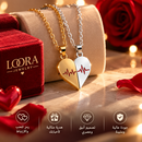 ❤️ LOORA Heartbeat Duo – طقم سلسلتين نصفي القلب المغناطيسي 💑